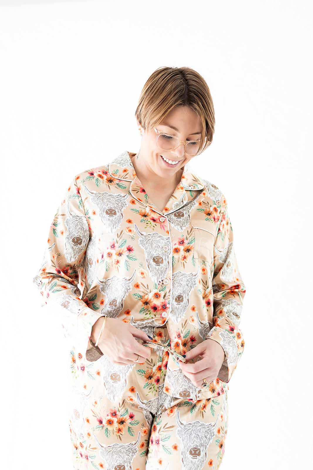 Highland Satin Long Pyjama Set