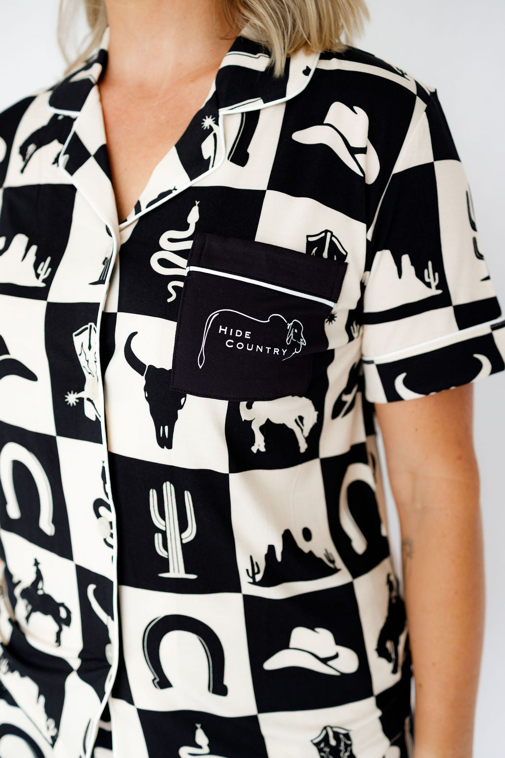 Western Grid - Bamboo Pj Sets