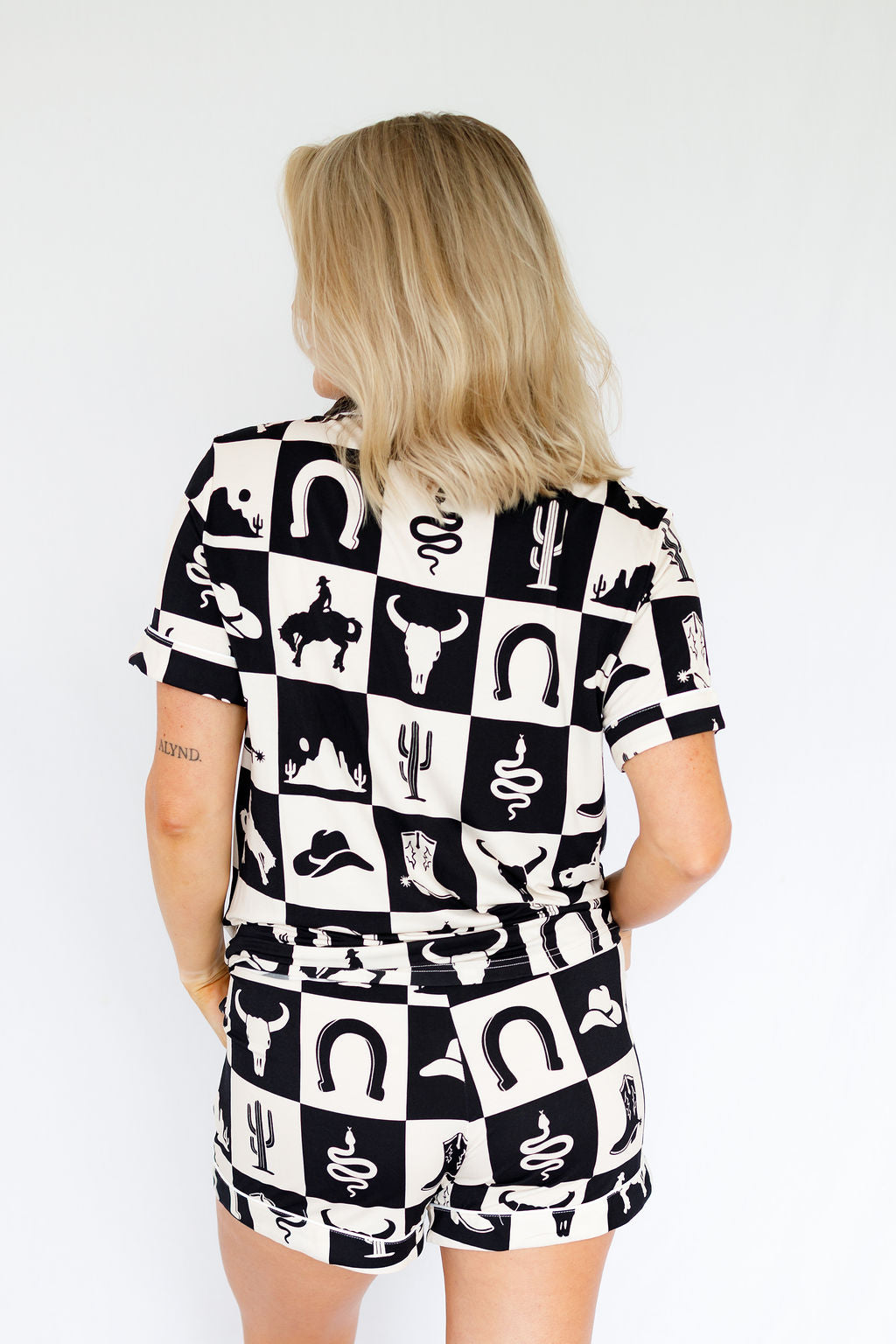 Western Grid - Bamboo Pj Sets