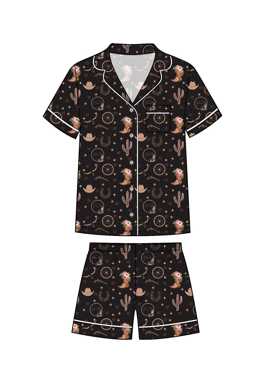 Rodeo Nights satin Pyjamas