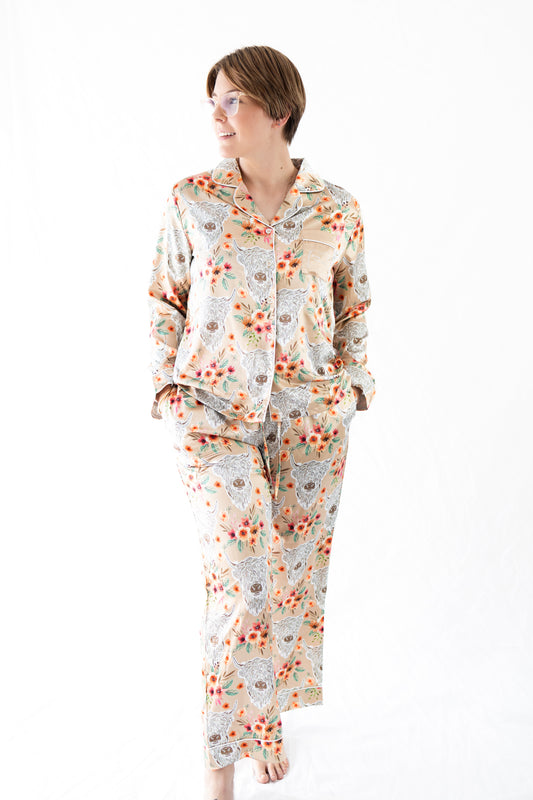 Highland Satin Long Pyjama Set