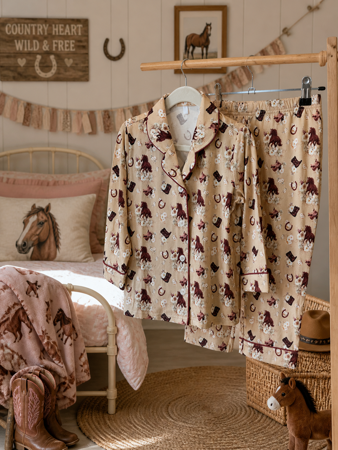 Brumby Bloom Kids - Winter Bamboo Pj Sets
