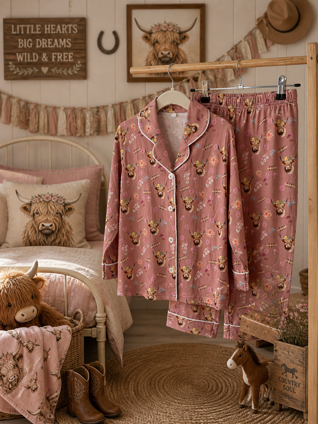 Highland Blossom Kids - Winter Bamboo Pj Sets