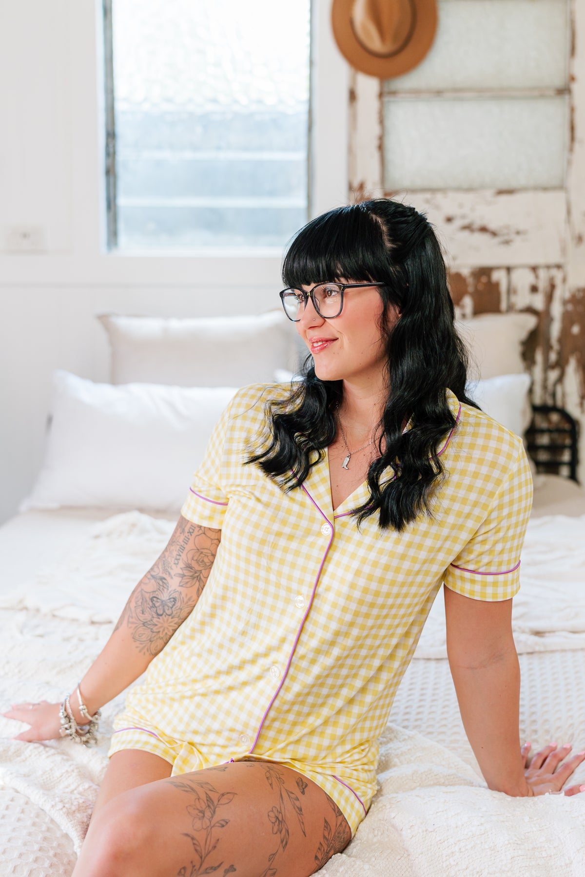 Sunshine Gingham Bamboo Pjs
