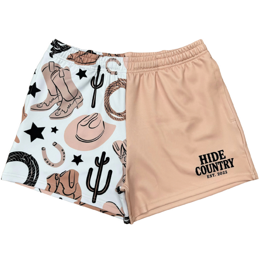 Cowboy Footy Shorts - UNISEX