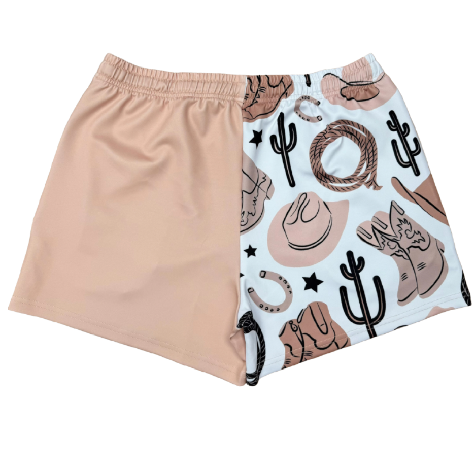 Cowboy Footy Shorts - UNISEX